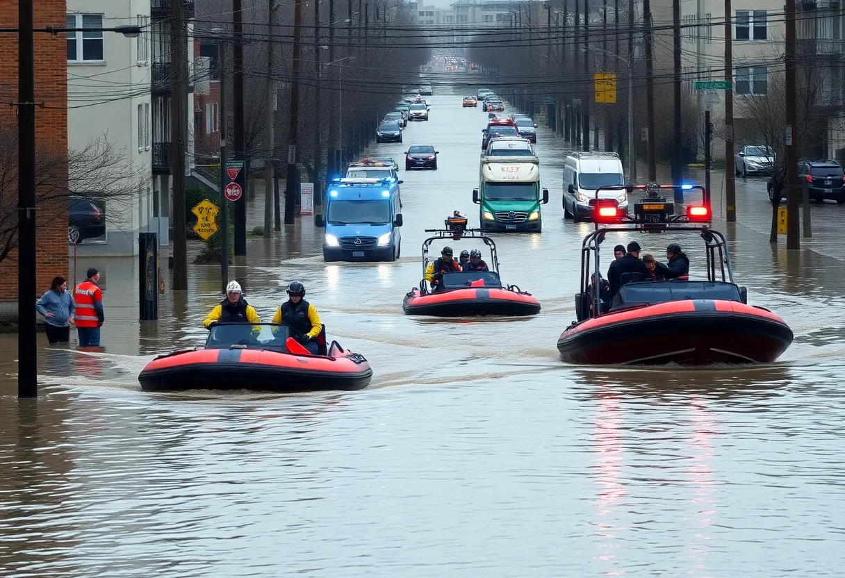 Rescue operations amid severe flooding in San Antonio