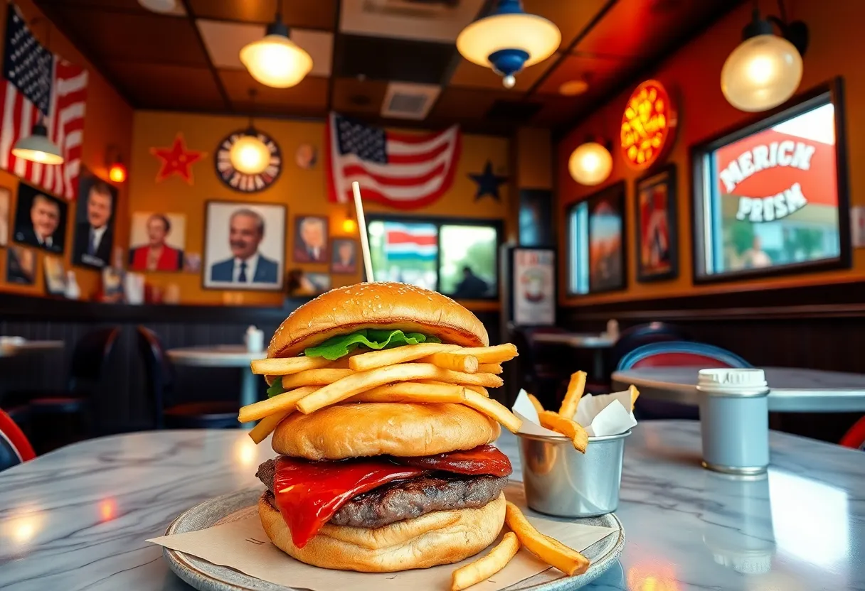 Inside Trump Burger