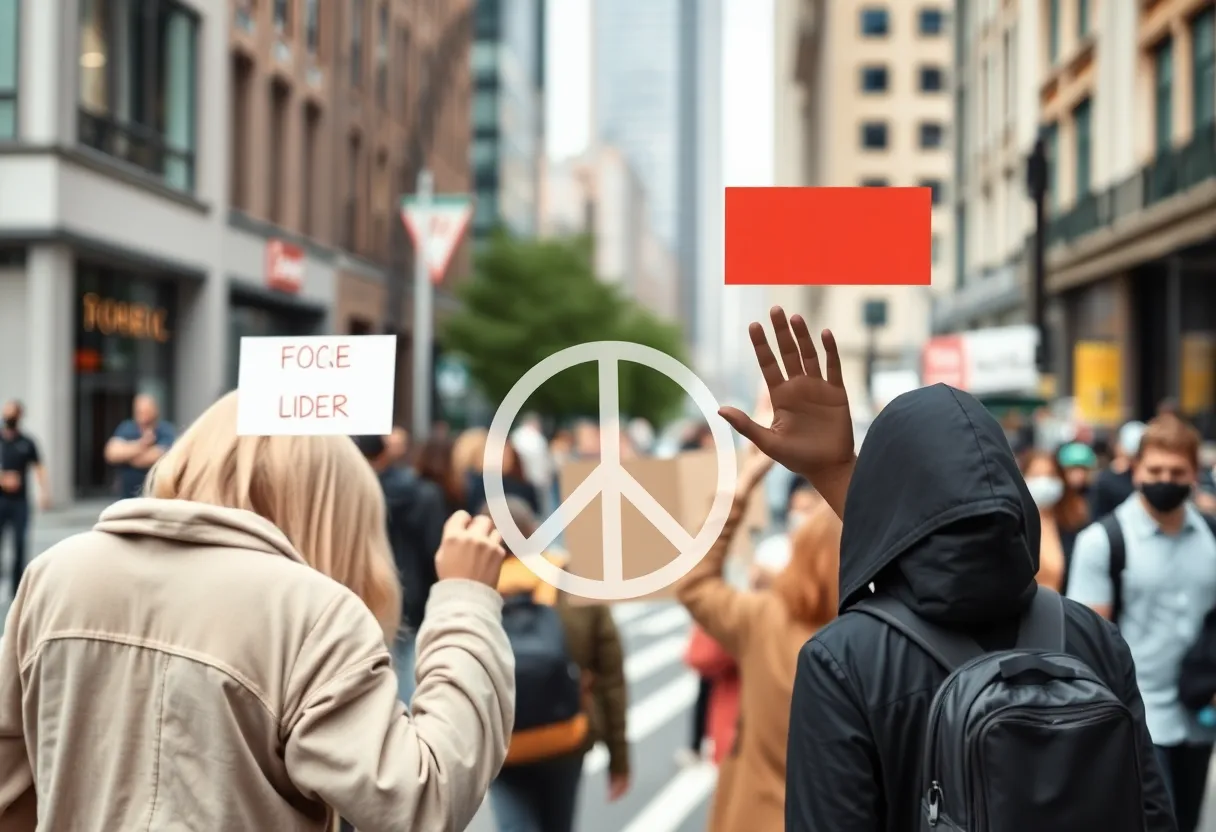 Abstract image symbolizing urban violence prevention efforts