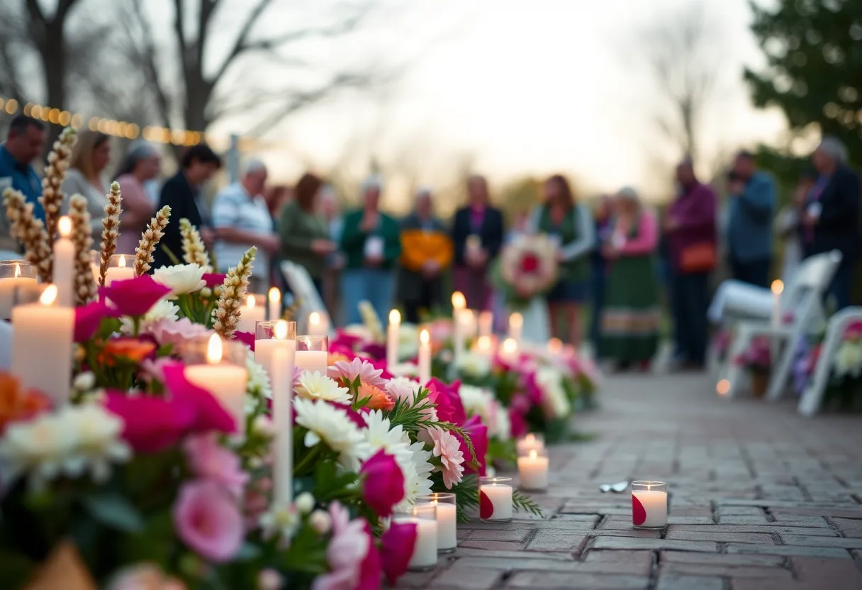 Memorial service setting for Valerie Guenther