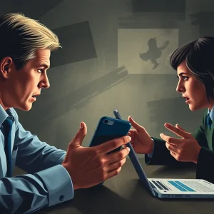 Illustration representing the arrest linked to threats against a public figure