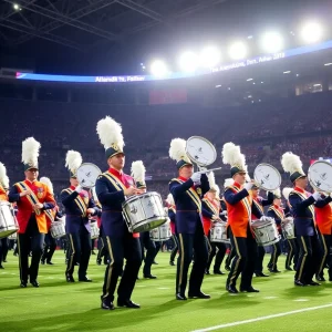 Boston Crusaders performing at the DCI Southwestern Championships.