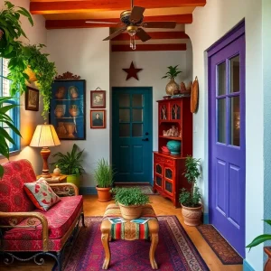 Vibrant interior of a renovated cottage reflecting rich cultural heritage