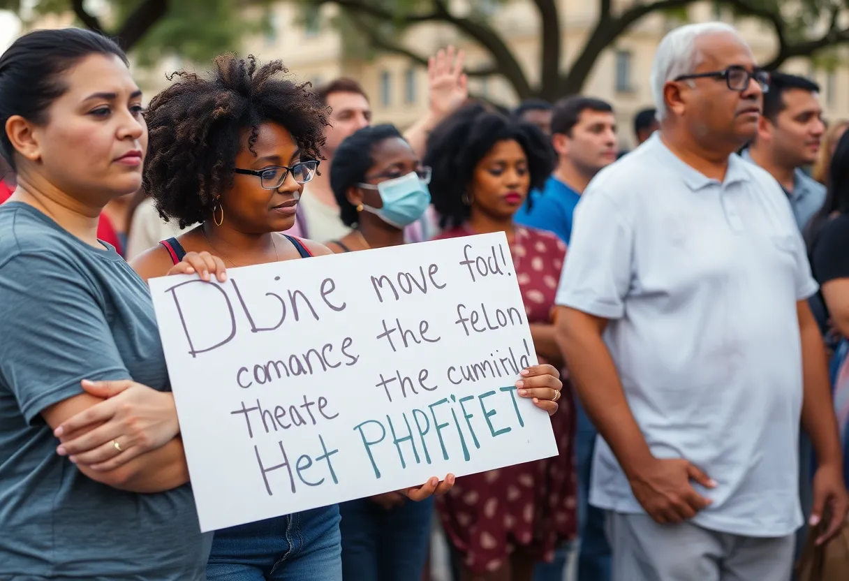 Community members gathering in San Antonio to support each other after flood tragedy