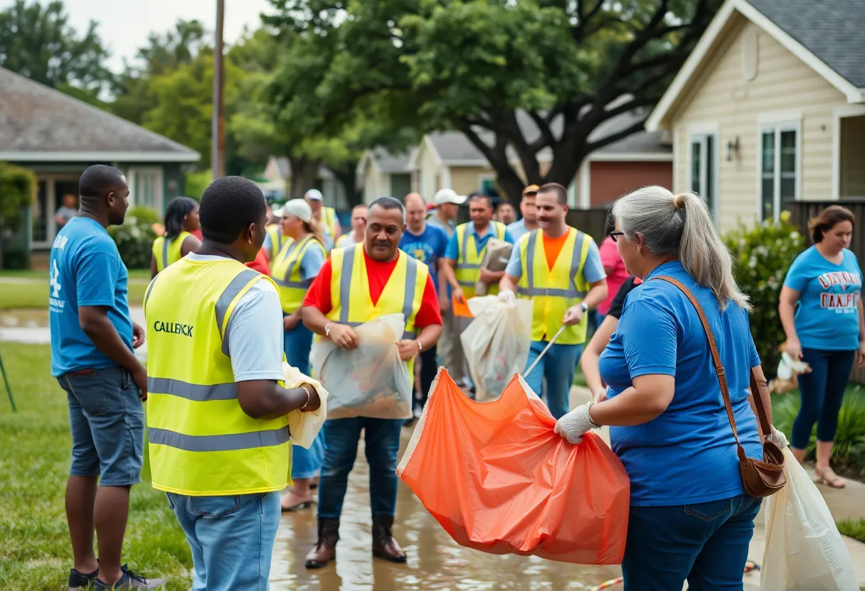 Community Support for Flood Recovery in Texas