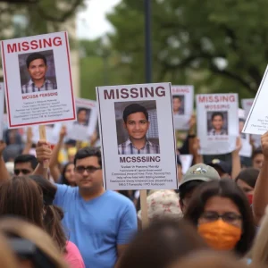 Community members gathering in San Antonio to support efforts for missing persons