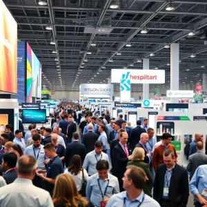 Attendees networking at Cvent CONNECT Conference