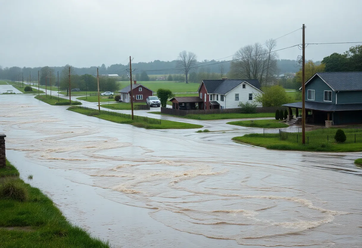 Severe flash flooding affecting homes and roads in Western Virginia
