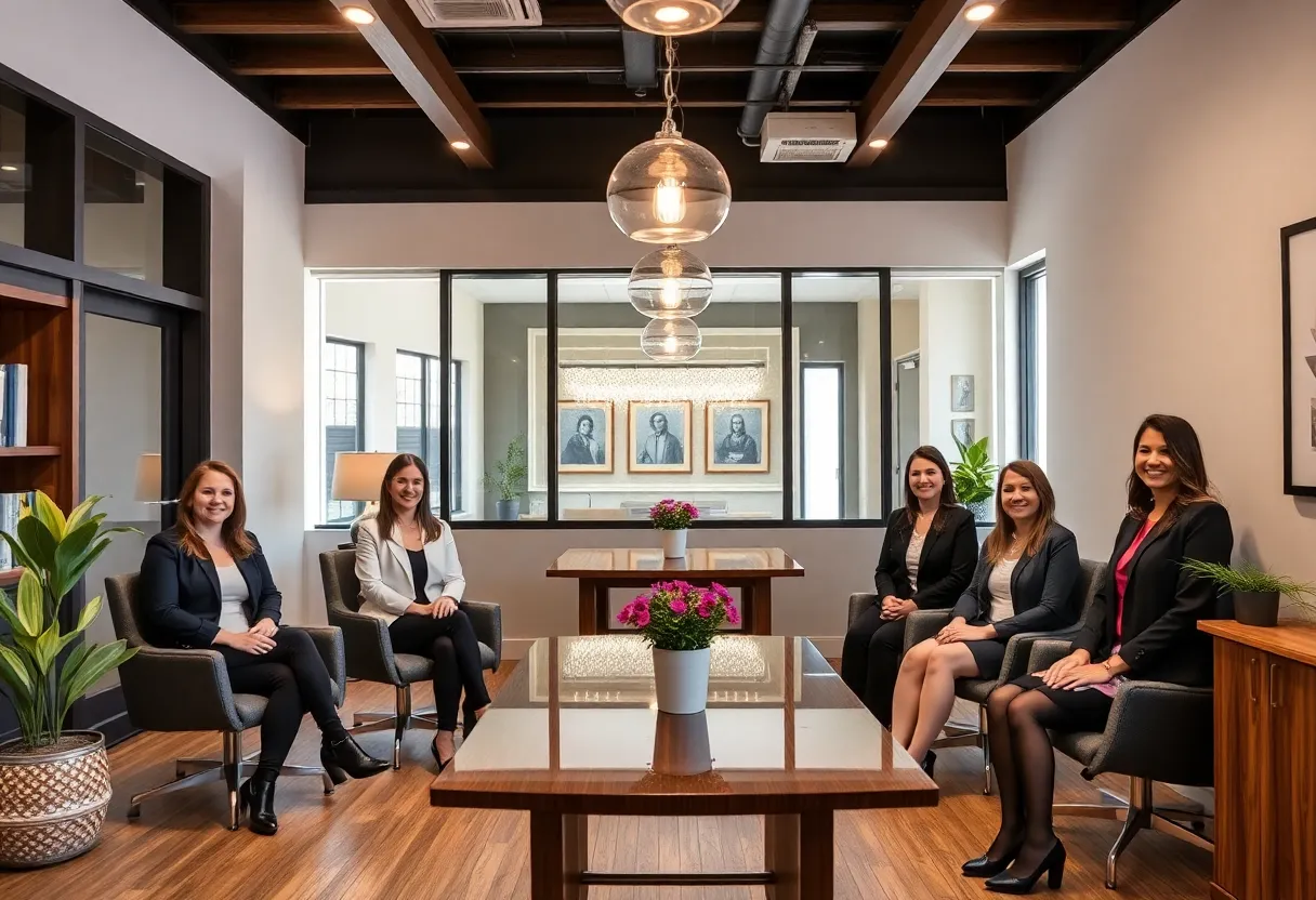 Interior of Goranson Bain Ausley family law office in San Antonio