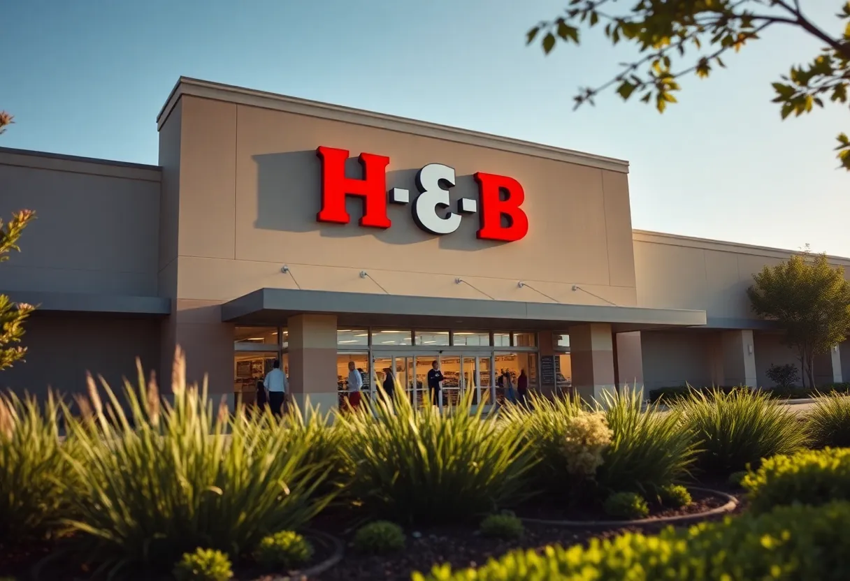 Exterior view of the new H-E-B store in College Park, San Antonio