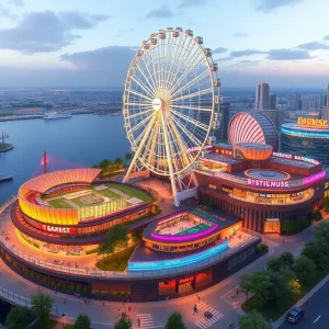 Concept visualization of Project Marvel Redevelopment in San Antonio