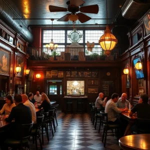 Historic bars showcasing vintage decor and patrons in San Antonio and Dallas.
