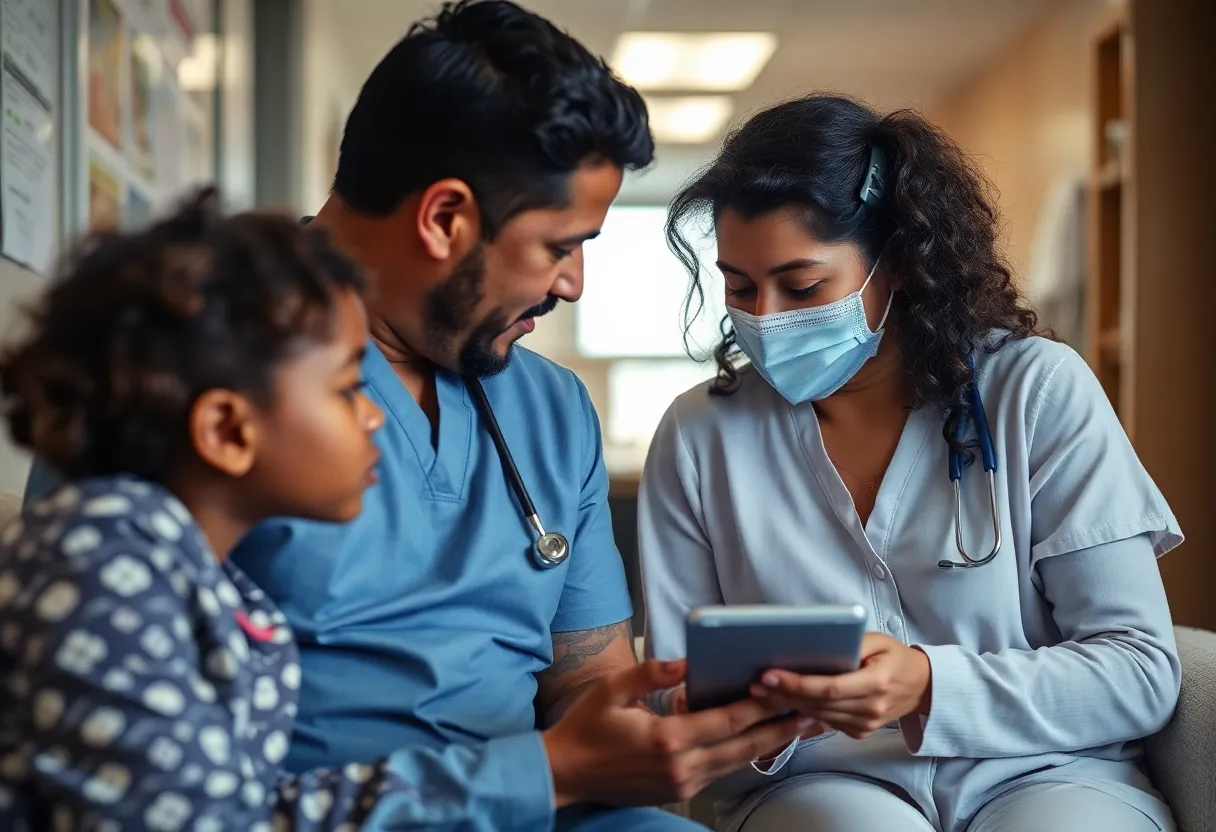 Family facing immigration challenges while seeking healthcare for a child.