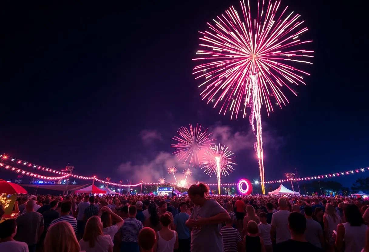 July 4th Fireworks in North Texas