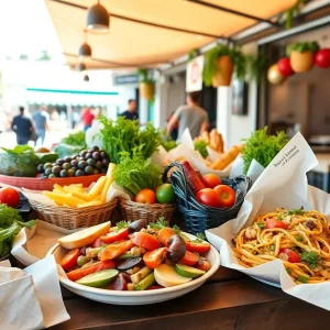 Fresh meals from San Antonio local restaurants promoting kids' summer nutrition.