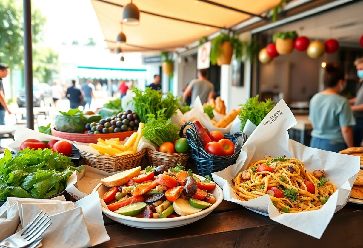 Fresh meals from San Antonio local restaurants promoting kids' summer nutrition.