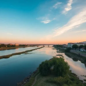 View of the São Antonio River reflecting community grief and support