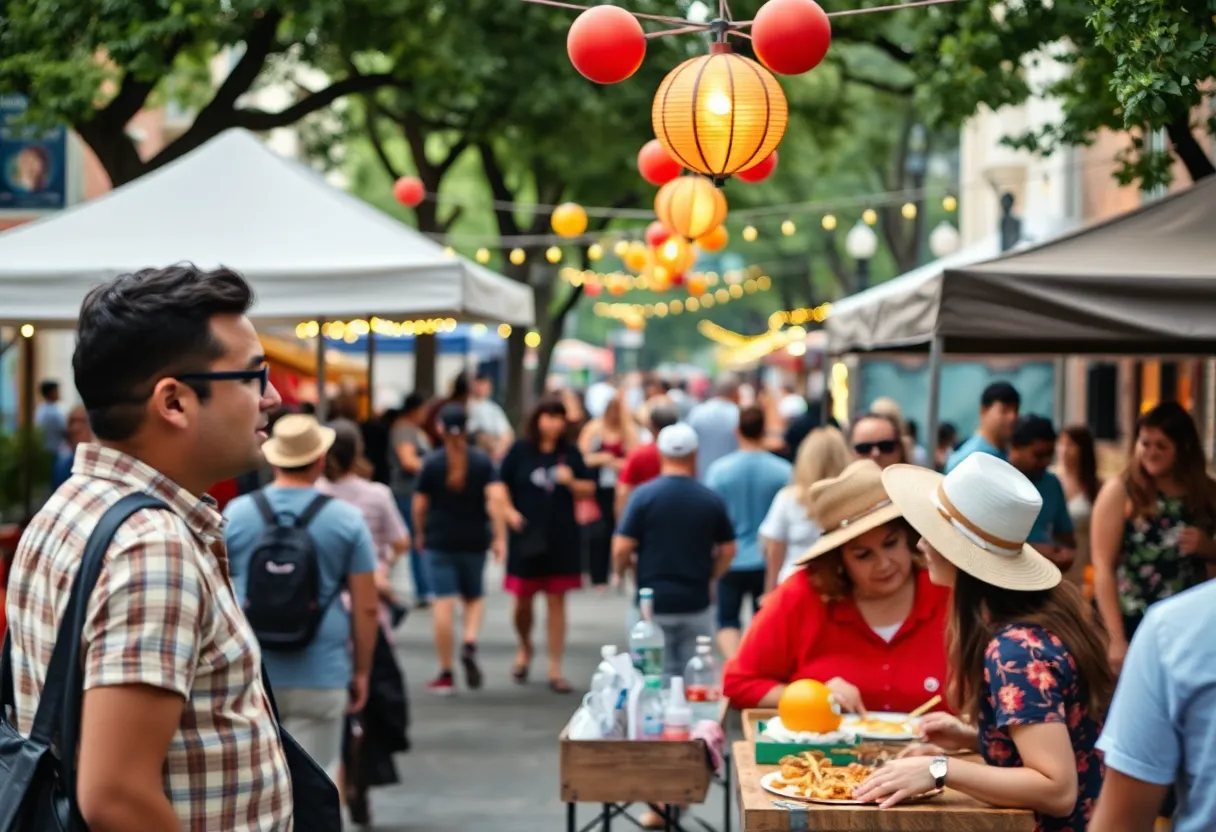 Vibrant cultural activities in San Antonio.