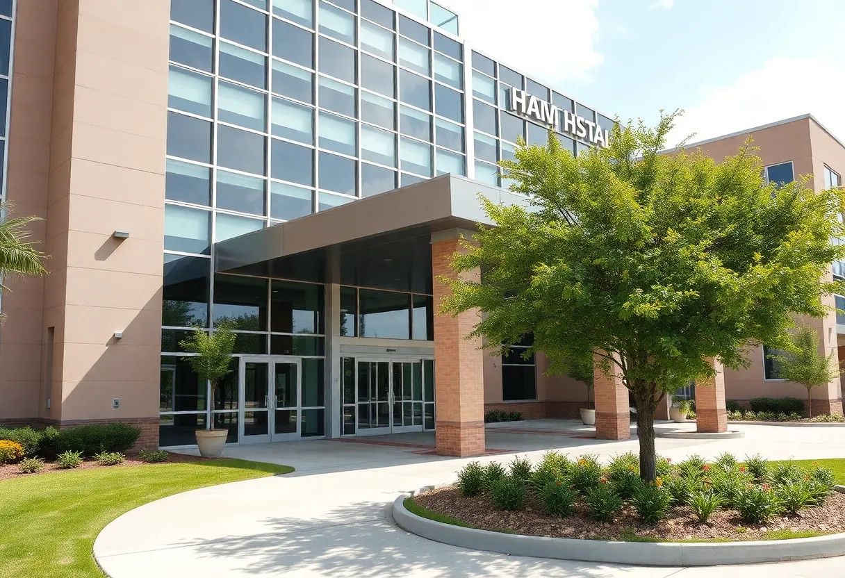 Exterior view of San Antonio Methodist Hospital