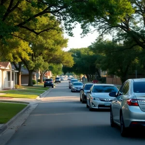 Suburban neighborhood in San Antonio, Texas
