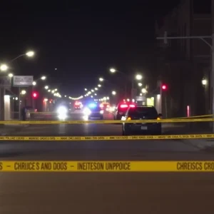 Police investigation scene in San Antonio