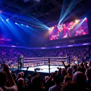 AEW Dynamite anniversary celebration at Hard Rock Casino.