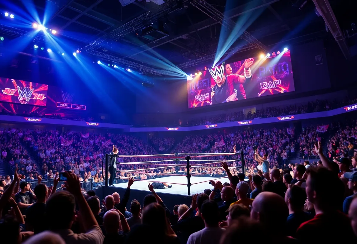 AEW Dynamite anniversary celebration at Hard Rock Casino.