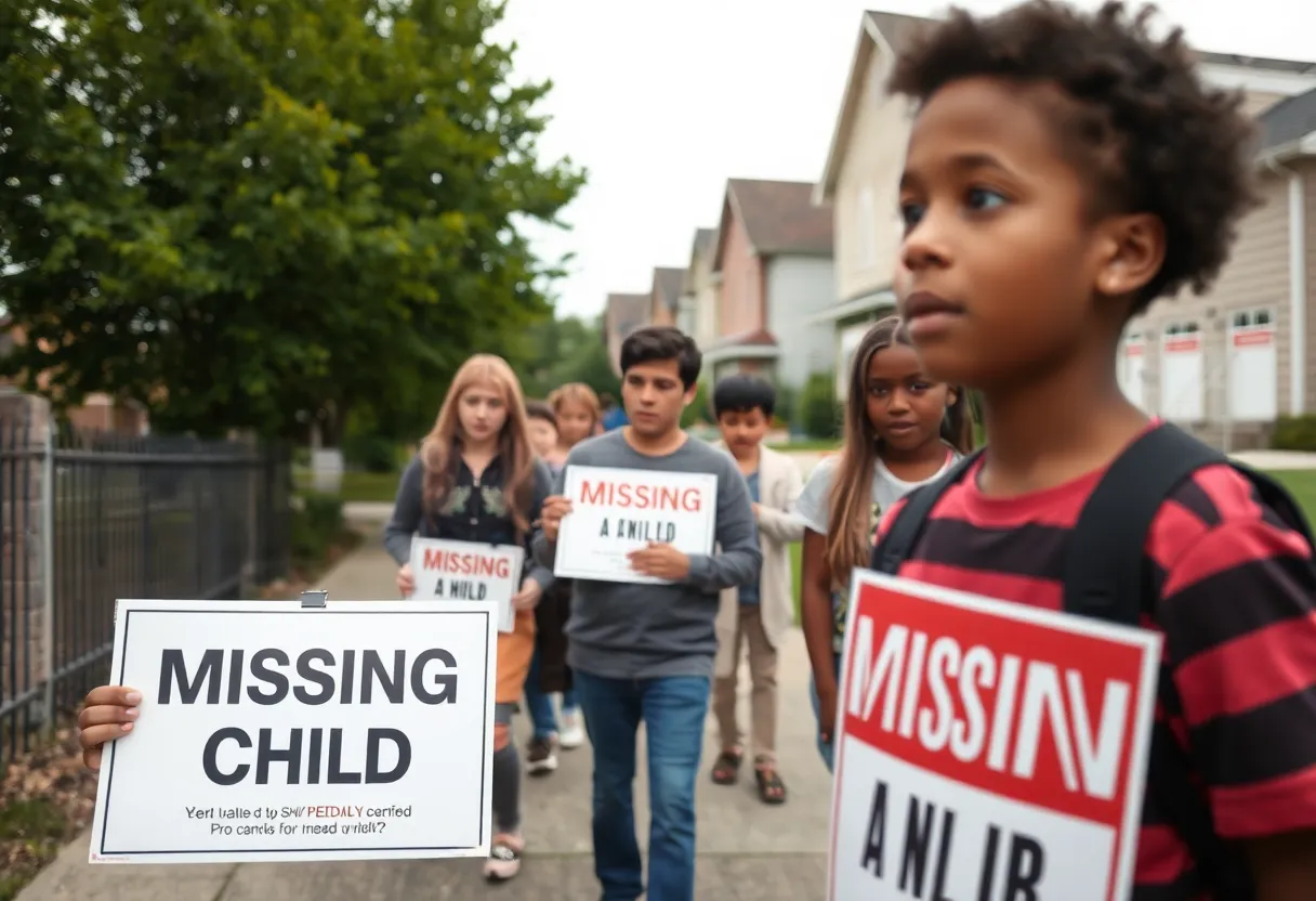 Community members alerted about a missing child in San Antonio.