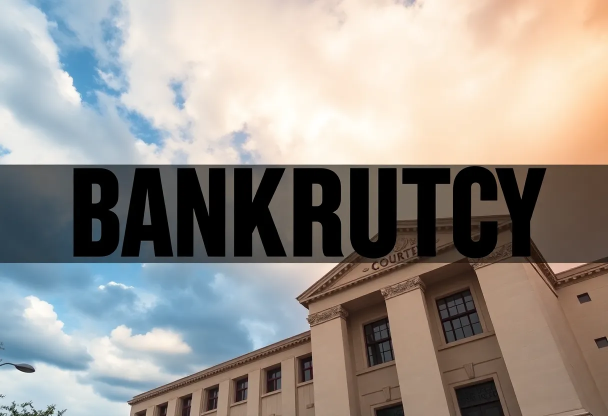 Courthouse in San Antonio depicting bankruptcy proceedings