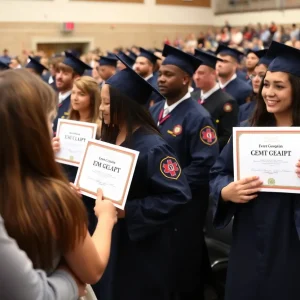 EMT graduates at National EMS Academy ceremony