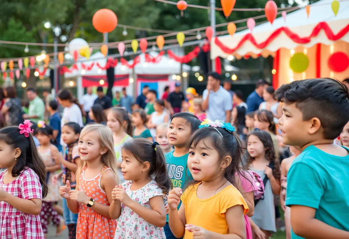 Families enjoying events in San Antonio