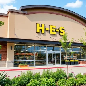 Exterior view of the new H-E-B College Park store in San Antonio
