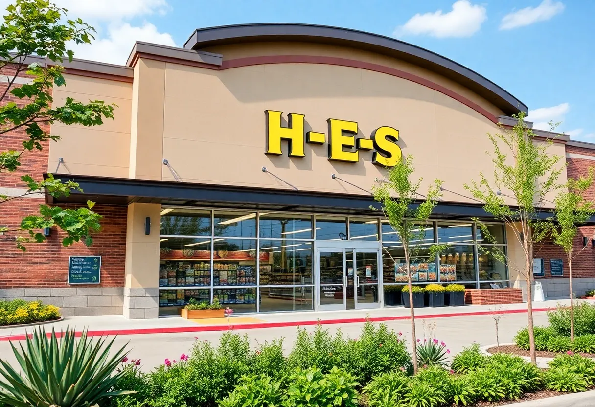 Exterior view of the new H-E-B College Park store in San Antonio