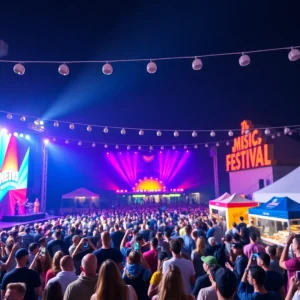Audience enjoying the Homecoming Festival at Floore's Country Store