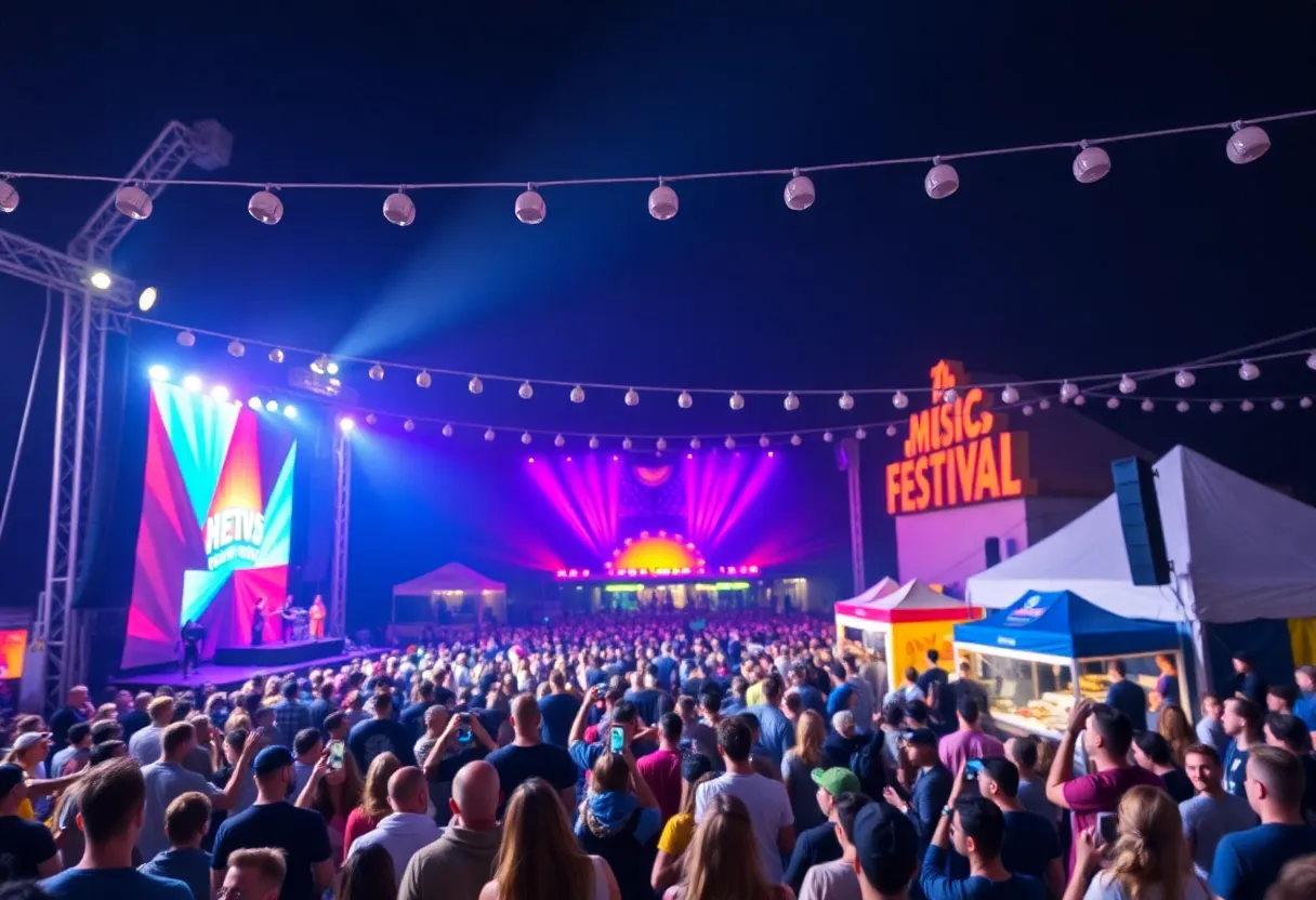 Audience enjoying the Homecoming Festival at Floore's Country Store