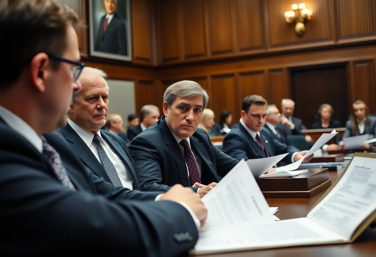 Houston Insurance Courtroom Scene