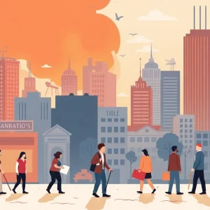 Visual representation of job cuts affecting Texas nonprofits and community services