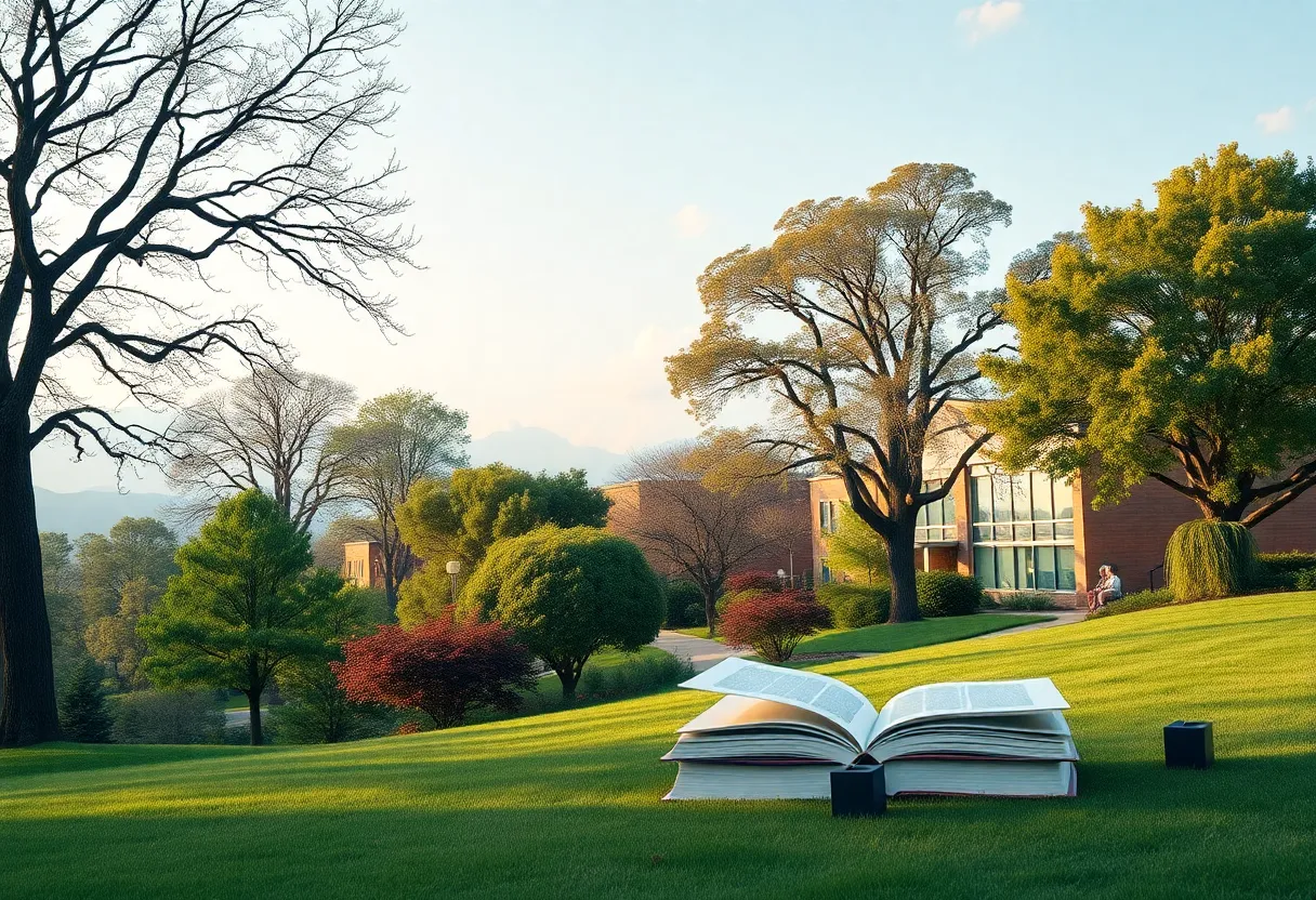 Landscape symbolizing education and community