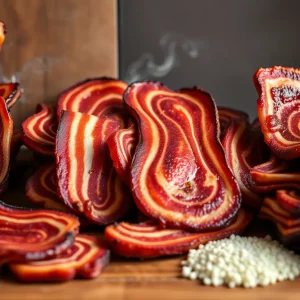 Assortment of handcrafted bacon products from Klein Smokehaus