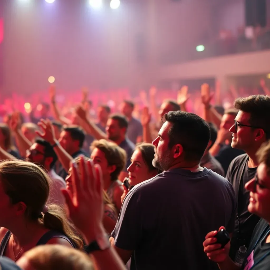 Audience enjoying a live event