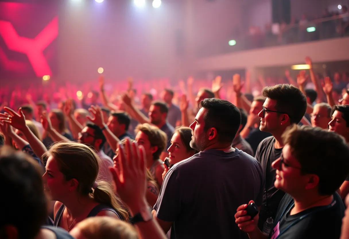 Audience enjoying a live event