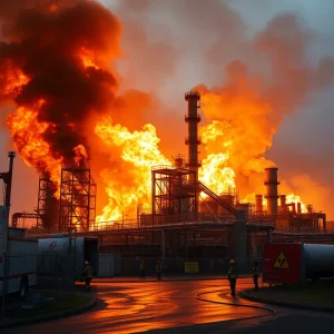 Firefighters responding to industrial fire at Meyer MT Texas plant