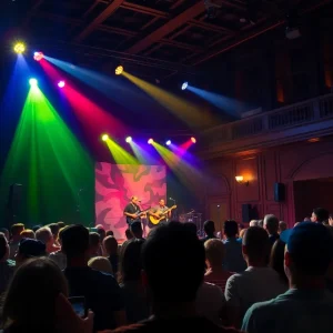 Audience enjoying a concert by Modest Mouse at Aztec Theatre