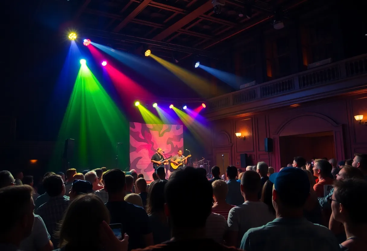 Audience enjoying a concert by Modest Mouse at Aztec Theatre