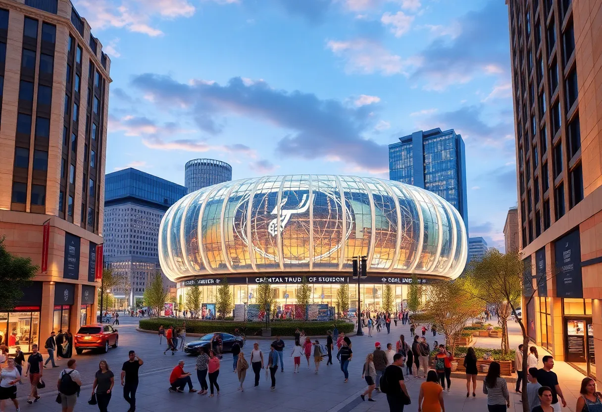 Conceptual design of the new Spurs arena in San Antonio