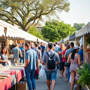 Vibrant vendors at Pearl Maker's Market San Antonio