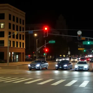 Intersection in San Antonio lacking pedestrian crosswalks