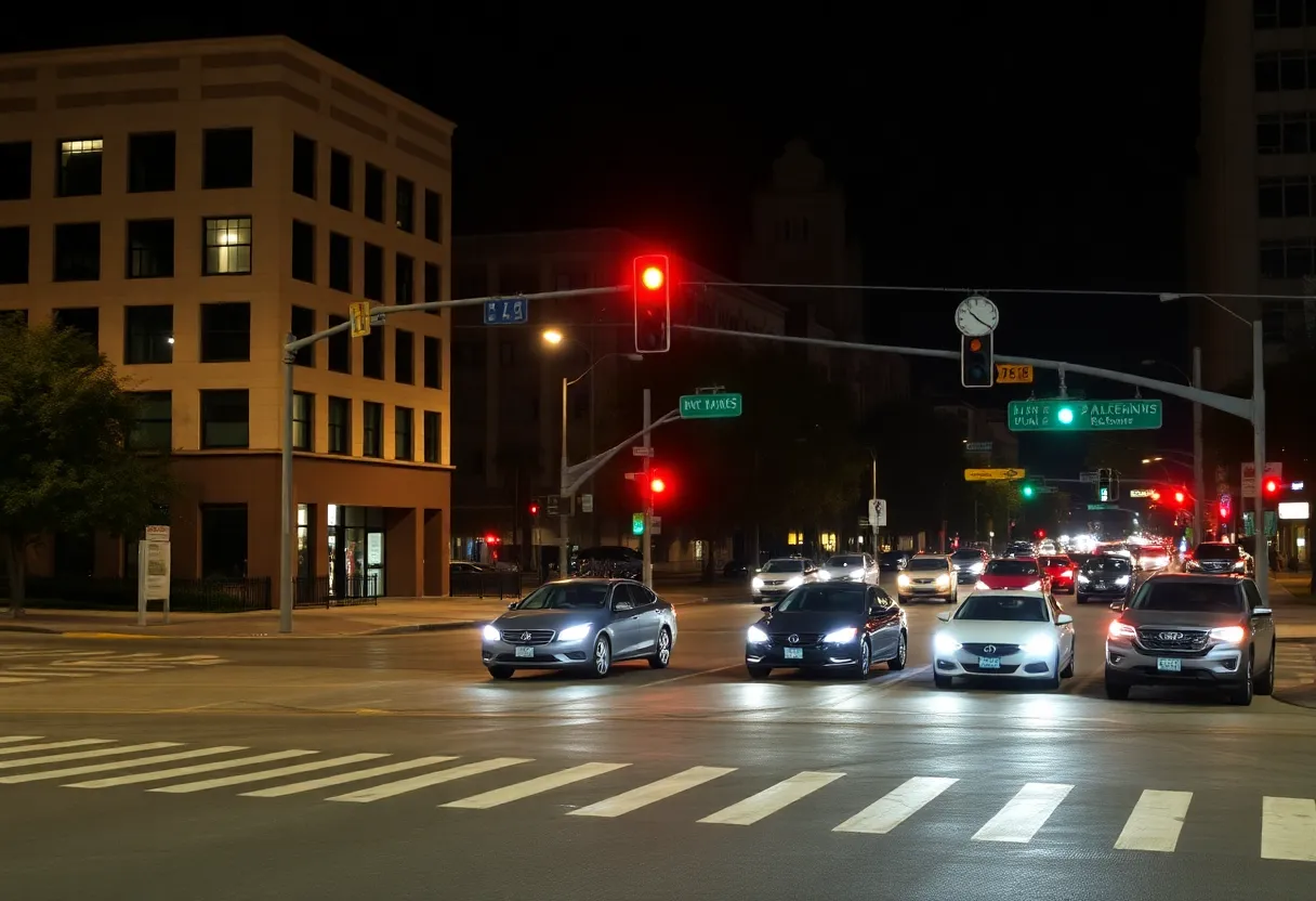 Intersection in San Antonio lacking pedestrian crosswalks