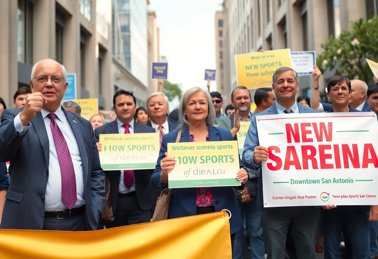 Rally for Project Marvel in downtown San Antonio