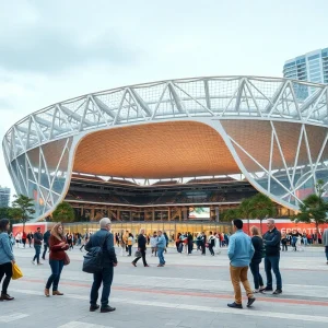 Conceptual design of a new sports arena in San Antonio